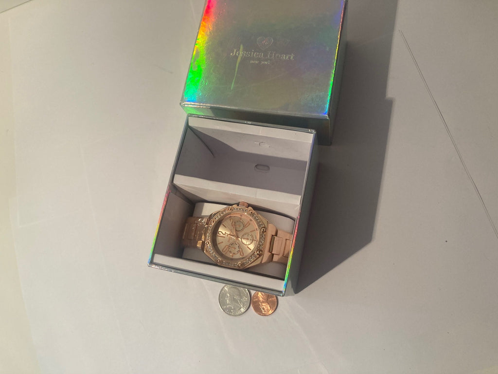 Vintage Wrist Watch, Sparkly, Jessica Heart New York, Watch, Clock, Time, Quality, In Nice Box