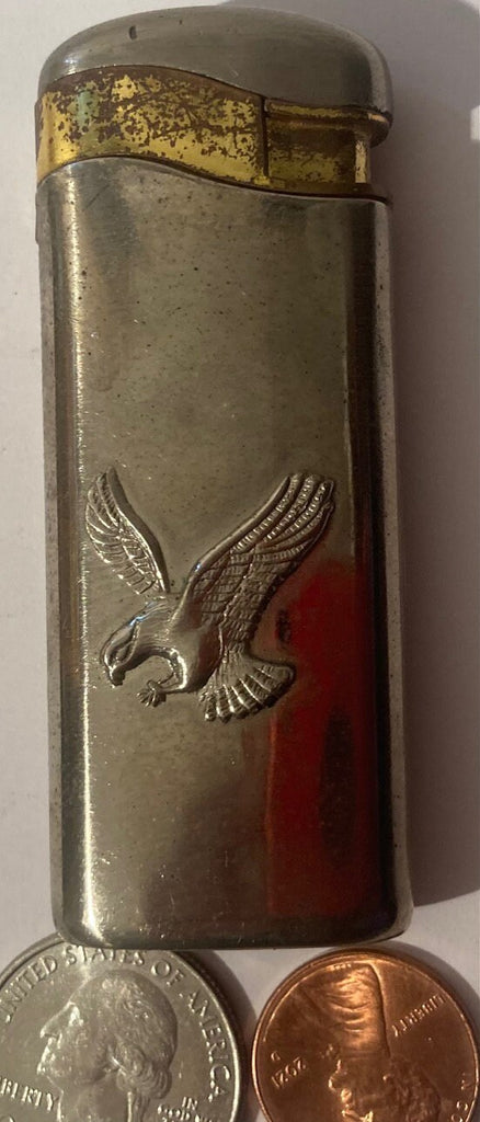 Vintage Metal Lighter, Eagle, IPM, Quality, Cigarettes, Cigars, Fire