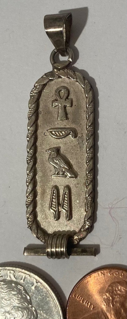 Vintage Sterling Silver 925 Metal Charm, Religious Scroll, Nice Design, Pendant for Necklace, Bracelet, Ankle, Fashion, Quality, Precious