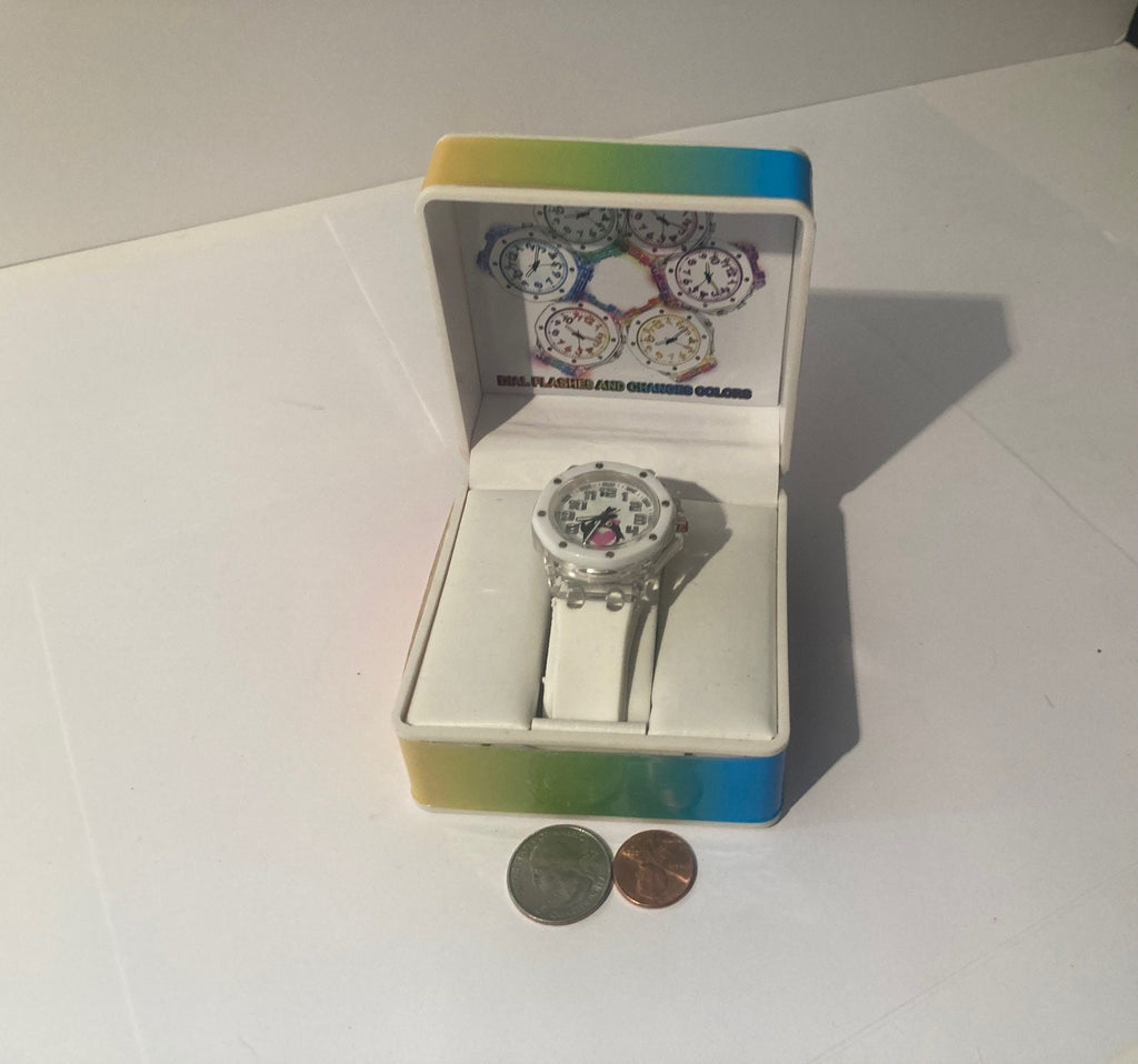 Vintage Wrist Watch, Dials Flashes and Changes Colors, Watch, Clock, Time, Quality, In Nice Box.