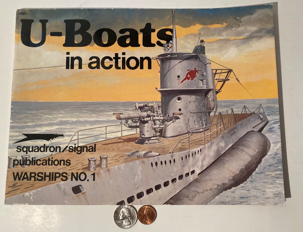 Vintage 1977 Book U-Boats In Action, Navy, Military, Lots of Cool Vintage Pictures in this Book, Amazing