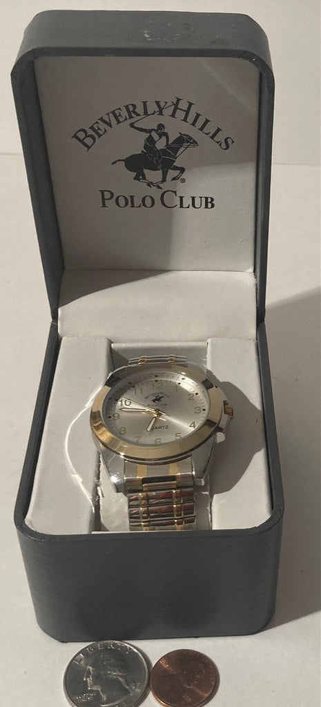 Vintage Beverly Hills Polo Club Wrist Watch, Band, Time, Clock, Fashion, Accessory, Quality, Nice, In Box, Free Shipping in the U.S.
