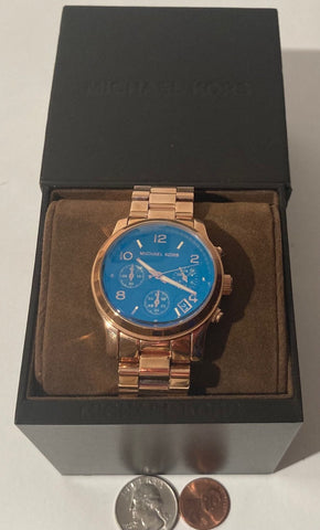 Vintage Michael Kors Wrist Watch, 251502, Band, Time, Clock, Fashion, Accessory, Quality, Nice, In Box, Free Shipping in the U.S.