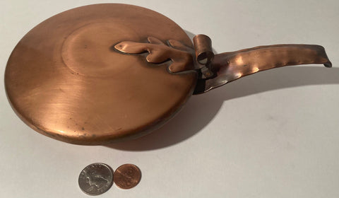 Vintage Metal Copper Crumb Catcher, Dustpan, Gregorian, 9 1/2" Long, Quality, Heavy Duty, Made in USA, Kitchen Decor