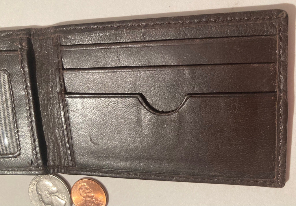 Vintage Nice Leather Wallet, Bill Fold, Mens Wallet, Good Leather, Nice