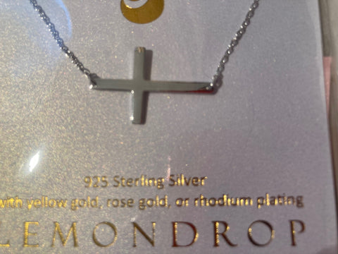 Vintage Sterling Silver 925 Cross, Lemondrop, Crucifix, Religious, With Rose Gold, Nice Design, Quality, Nice, Fashion, Accessory