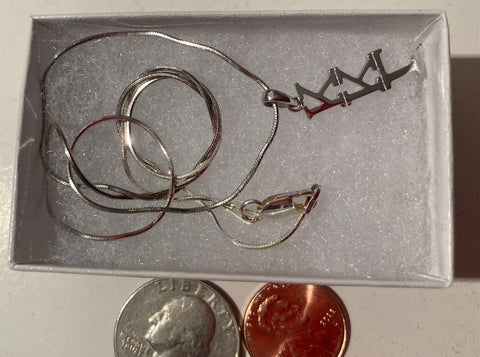 Vintage Sterling Silver 925 Necklace, LKK, Nice Design, Quality, Nice, Fashion, Accessory, Jewelry, Stamped 925 on the back, Free Shipping