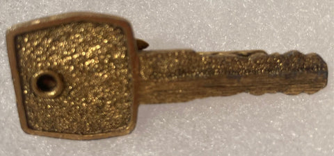 Vintage Metal Brass Tie Clip, Key, Locksmith, Locks, Doors, Quality, Nice, Made in USA, Fashion, Style, Fun, Free Shipping in the U.S.