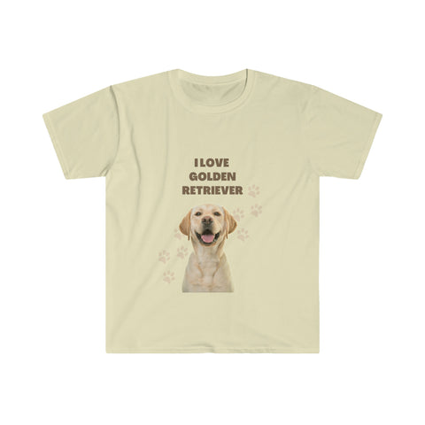 I love my Golden Retriever Dog POD Unisex Softstyle T-Shirt