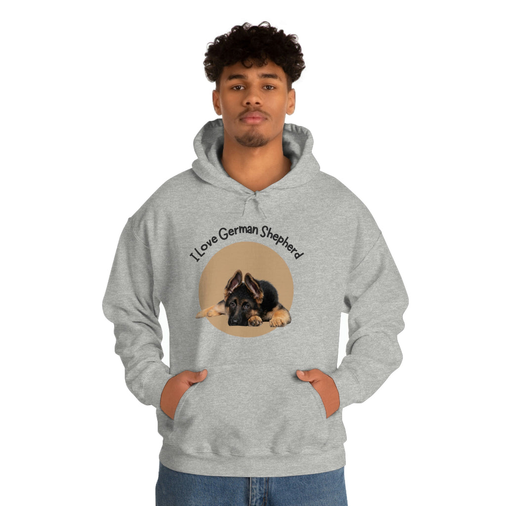 I love my German Shepherd Dog POD Unisex Heavy Blend™ Hooded Sweatshirt