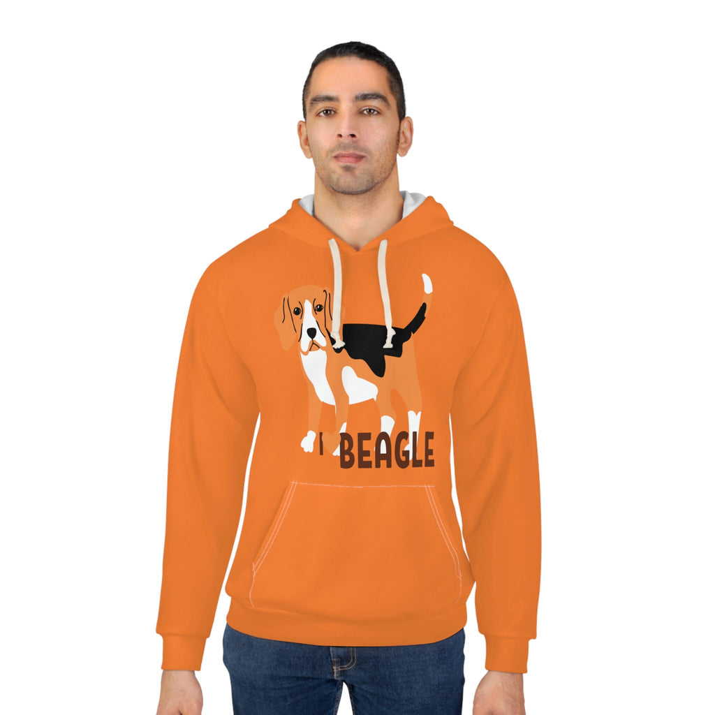 I love my Beagle Dog POD Unisex Pullover Hoodie (AOP)