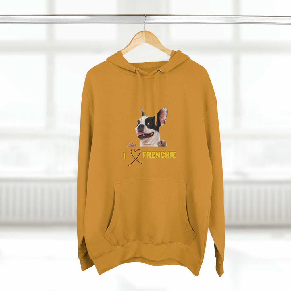 I love my French Bulldog Dog POD Unisex Premium Pullover Hoodie