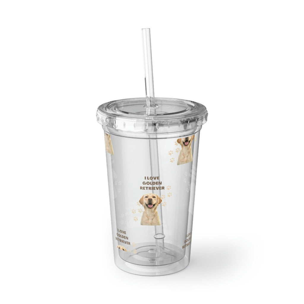 I love my Golden Retriever Dog POD Suave Acrylic Cup