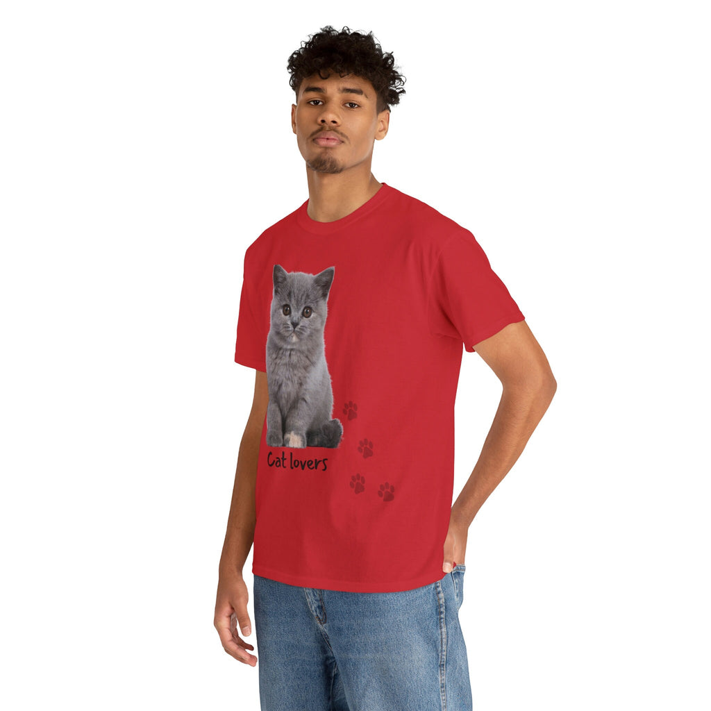 Cat Lovers POD Cat Unisex Heavy Cotton Tee