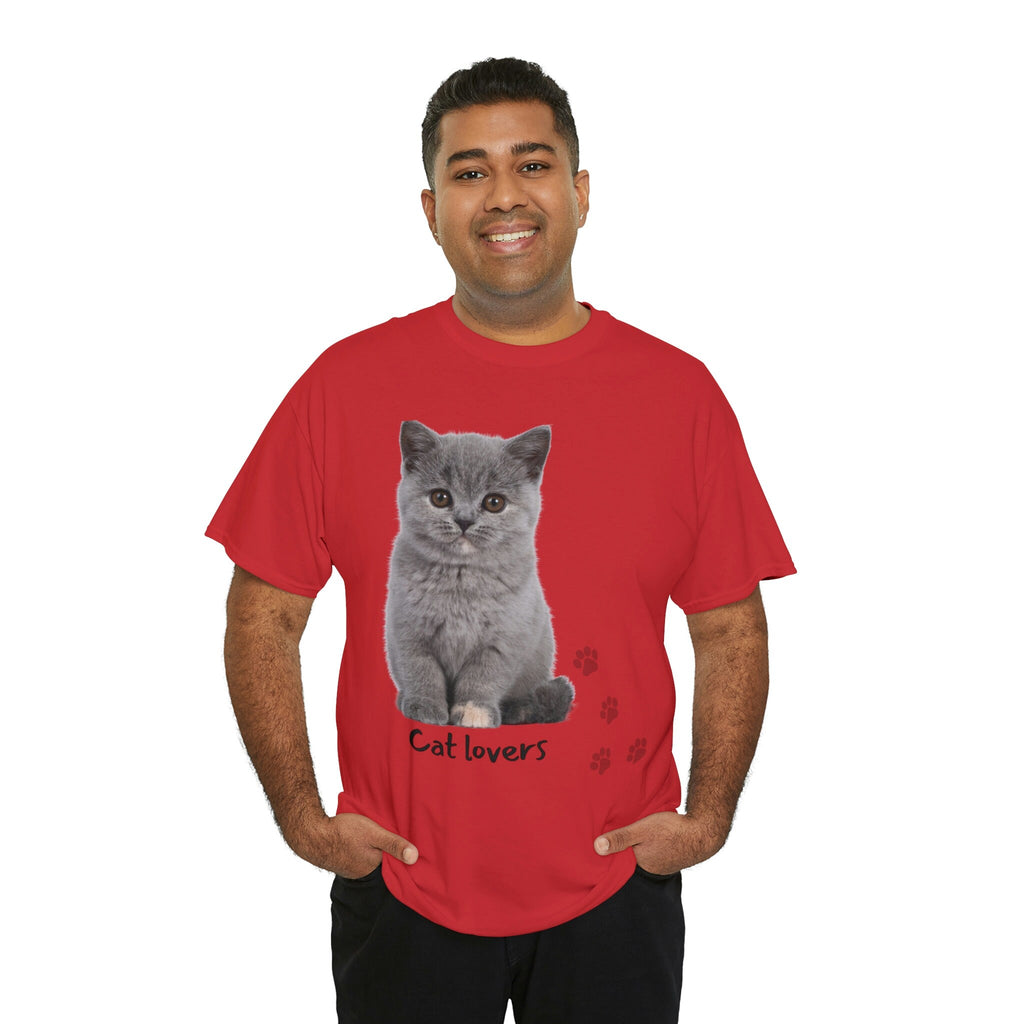 Cat Lovers POD Cat Unisex Heavy Cotton Tee