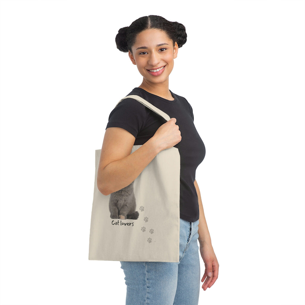 Cat Lovers POD Cat Canvas Tote Bag