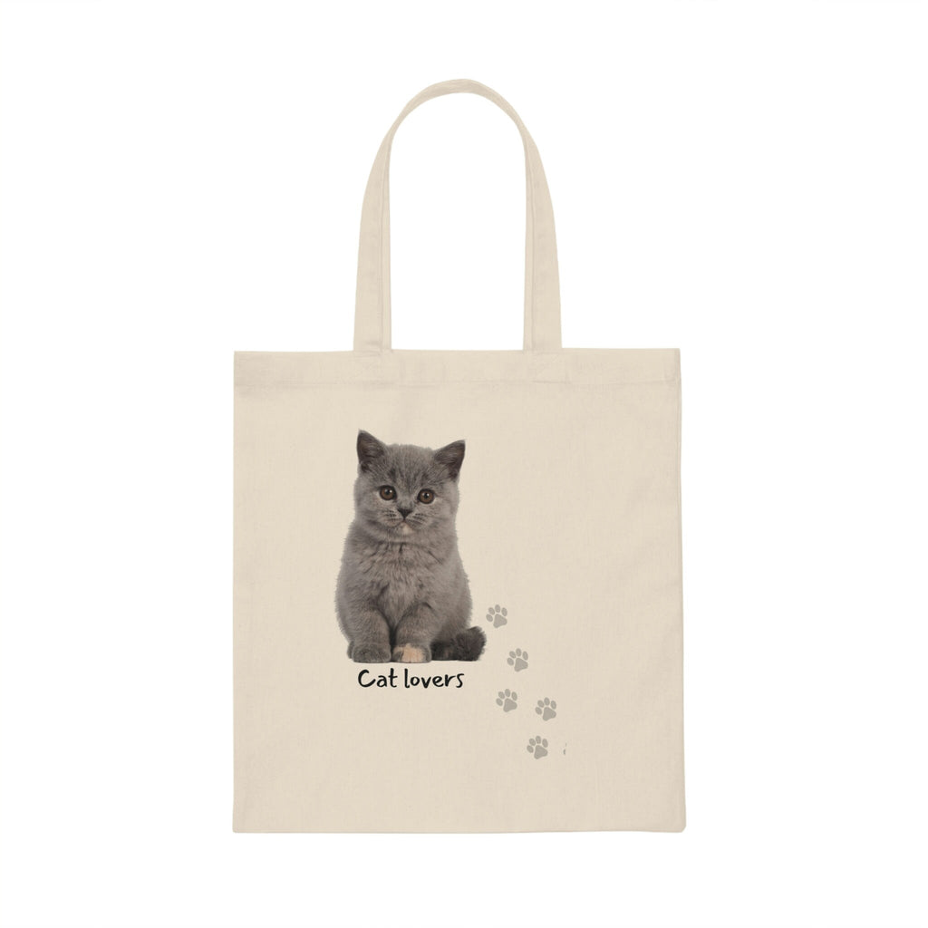 Cat Lovers POD Cat Canvas Tote Bag