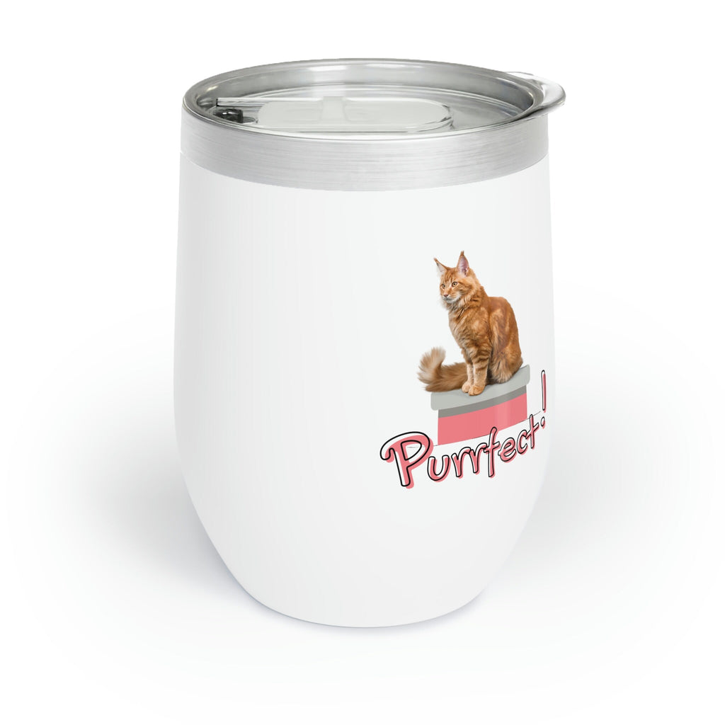 Purrfect Cat POD Chill Wine Tumbler