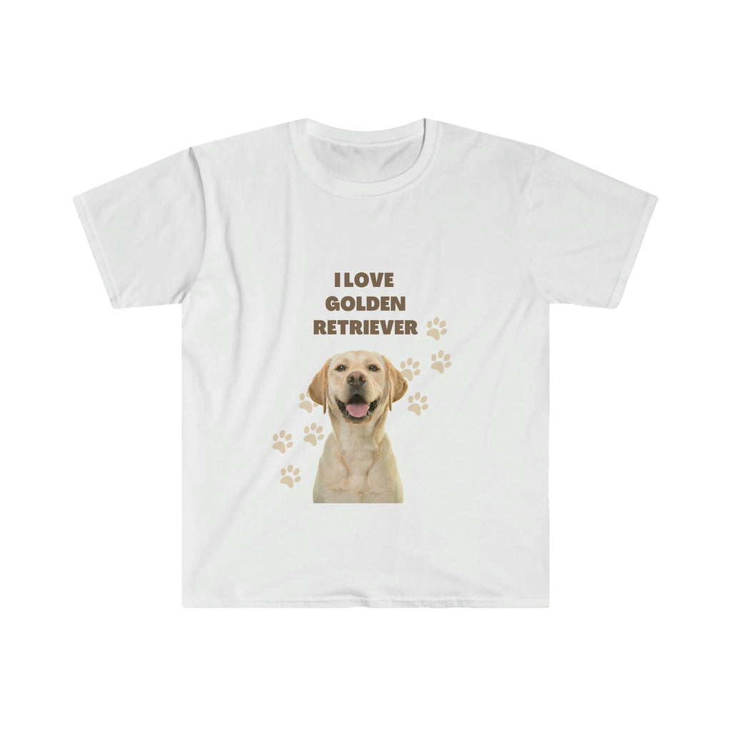 I love my Golden Retriever Dog POD Unisex Softstyle T-Shirt