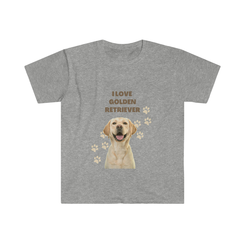 I love my Golden Retriever Dog POD Unisex Softstyle T-Shirt