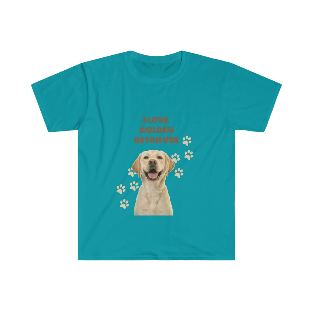 I love my Golden Retriever Dog POD Unisex Softstyle T-Shirt