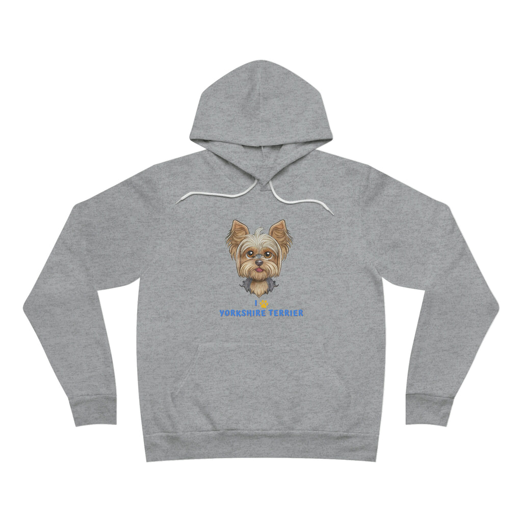 I love my Yorkshire Terrier Dog POD Unisex Sponge Fleece Pullover Hoodie