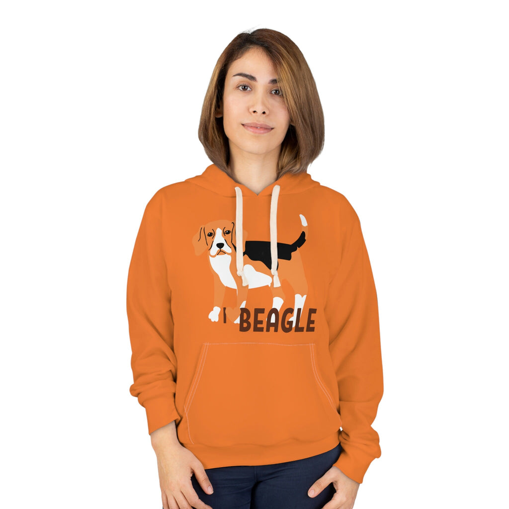 I love my Beagle Dog POD Unisex Pullover Hoodie (AOP)