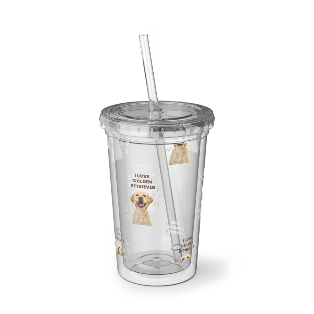 I love my Golden Retriever Dog POD Suave Acrylic Cup