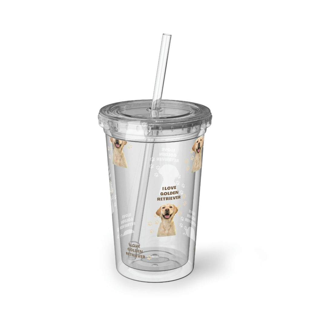 I love my Golden Retriever Dog POD Suave Acrylic Cup