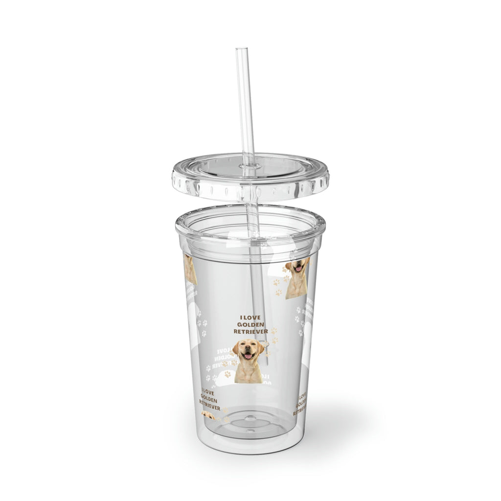 I love my Golden Retriever Dog POD Suave Acrylic Cup