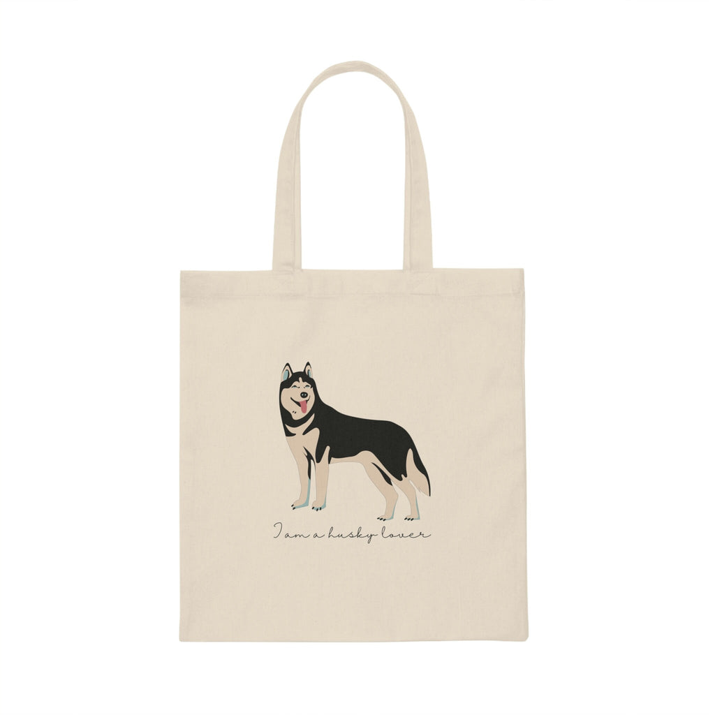 I love my Husky Dog POD Canvas Tote Bag