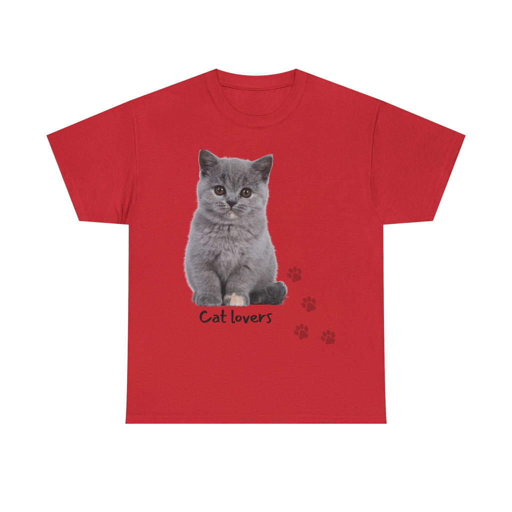 Cat Lovers POD Cat Unisex Heavy Cotton Tee