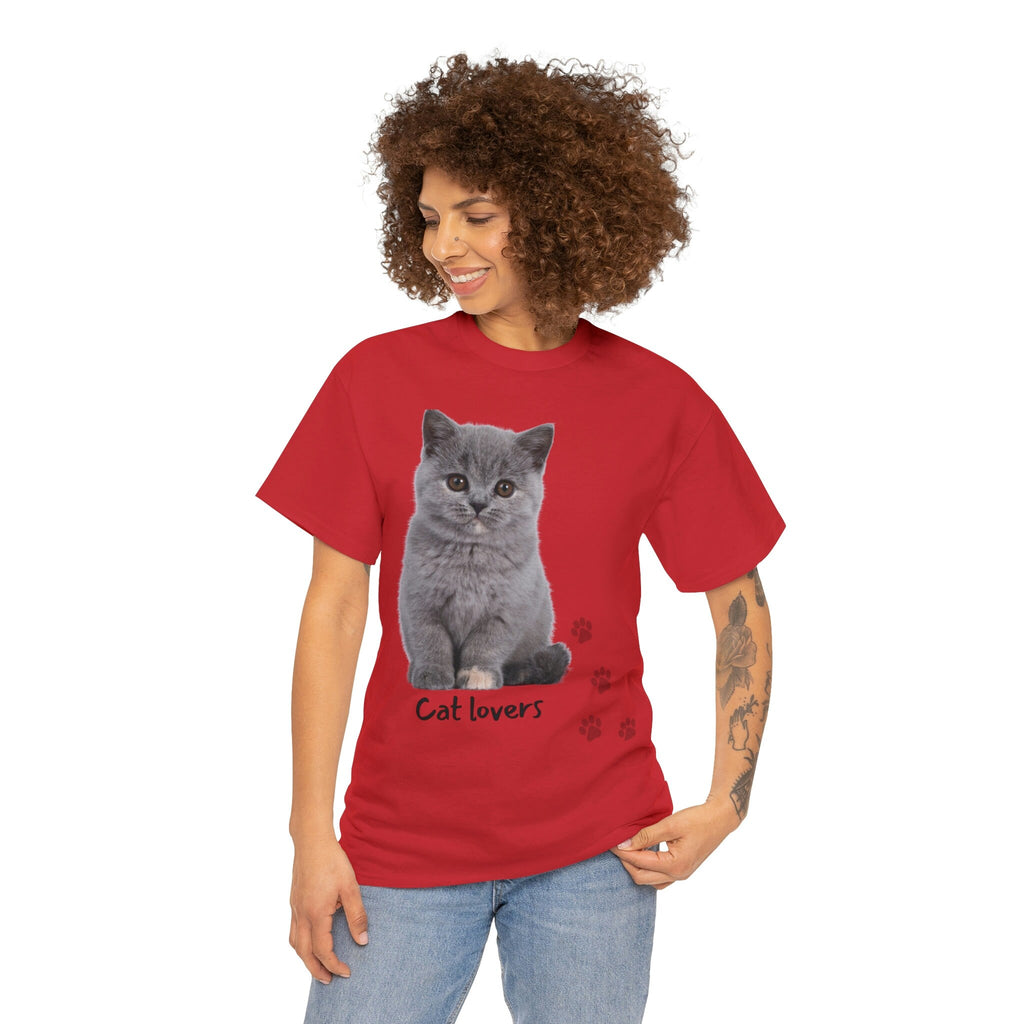 Cat Lovers POD Cat Unisex Heavy Cotton Tee