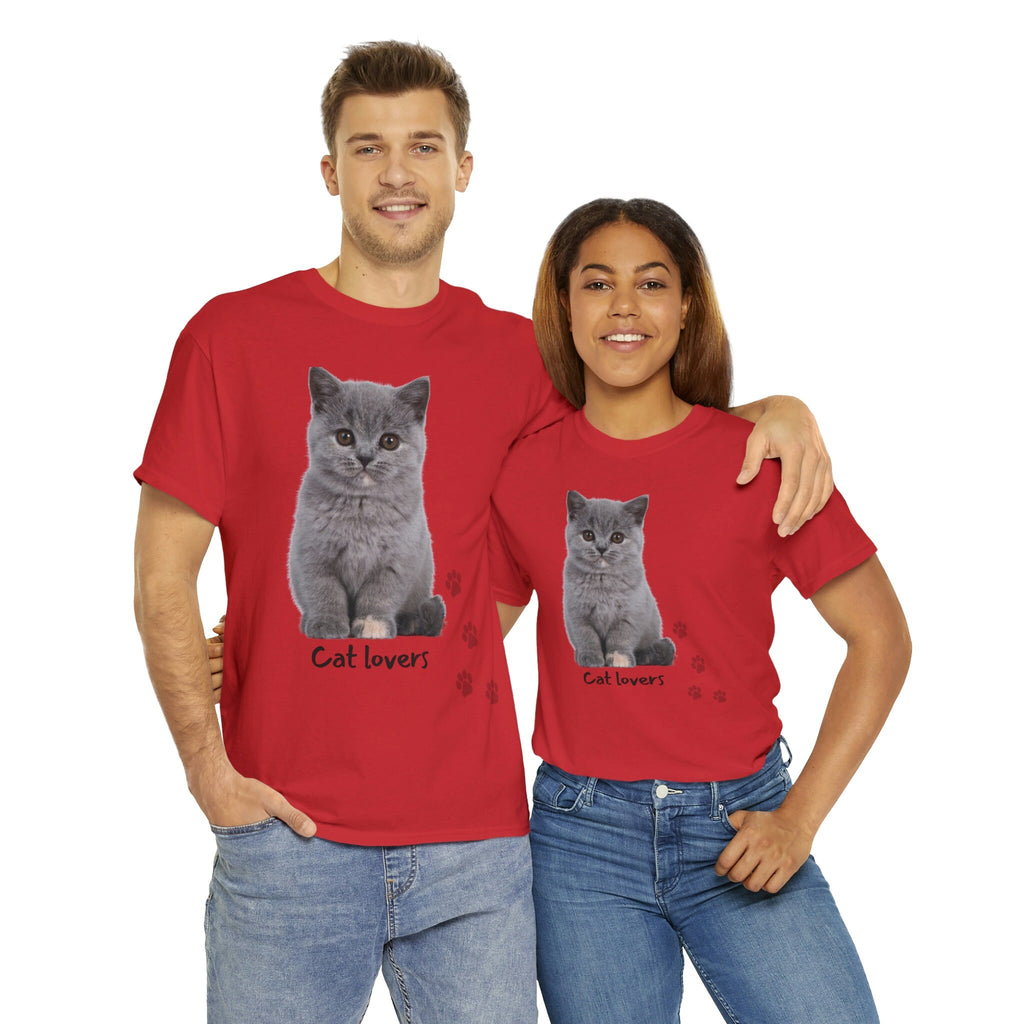 Cat Lovers POD Cat Unisex Heavy Cotton Tee