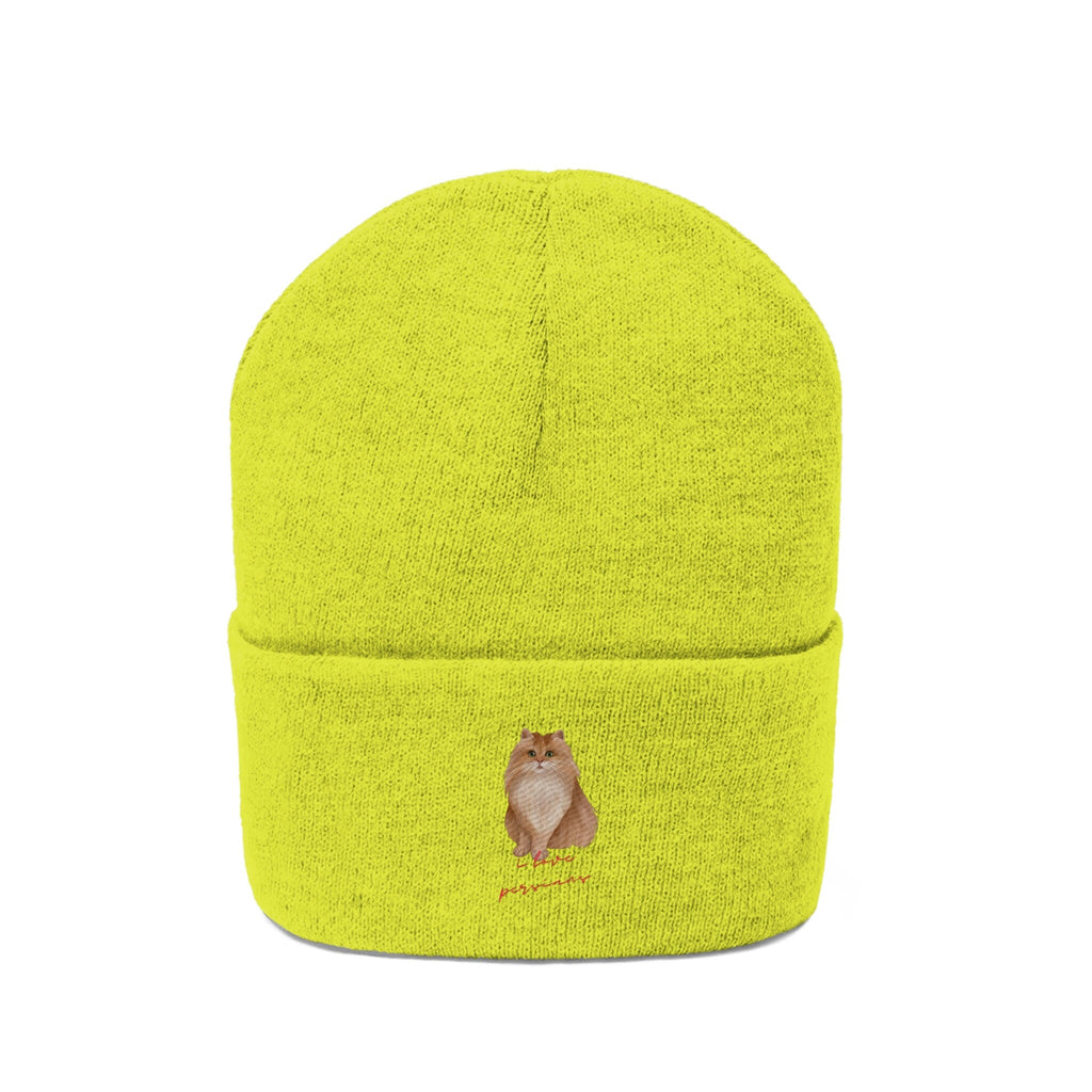 I love Persians Cat POD Knit Beanie