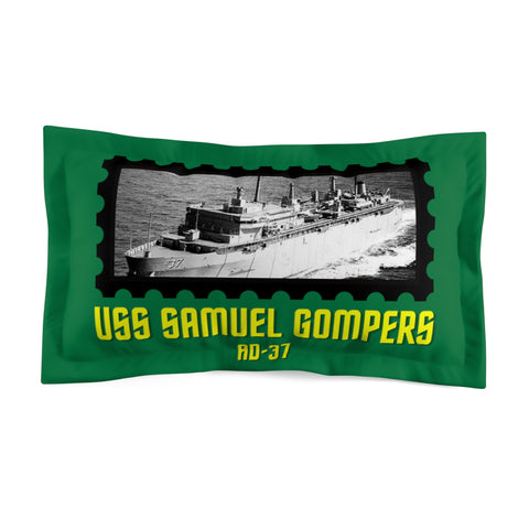 USS Samuel Gompers AD-37 United States Ship POD Microfiber Pillow Sham