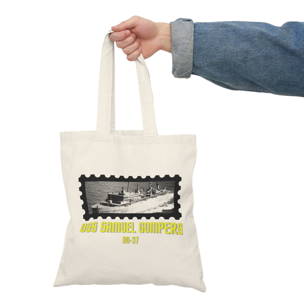 USS Samuel Gompers AD-37 United States Ship POD Natural Tote Bag