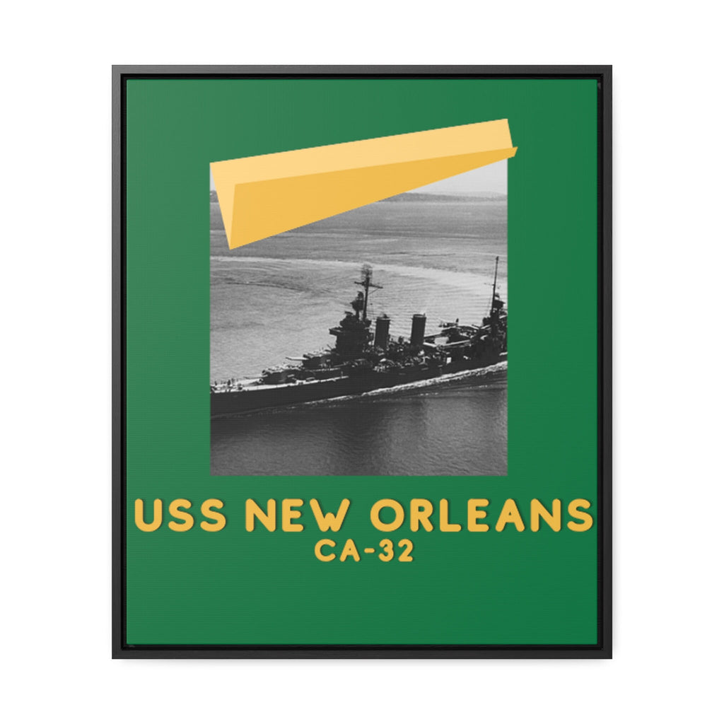 USS New Orleans CA-32 United States Ship POD Gallery Canvas Wraps, Vertical Frame