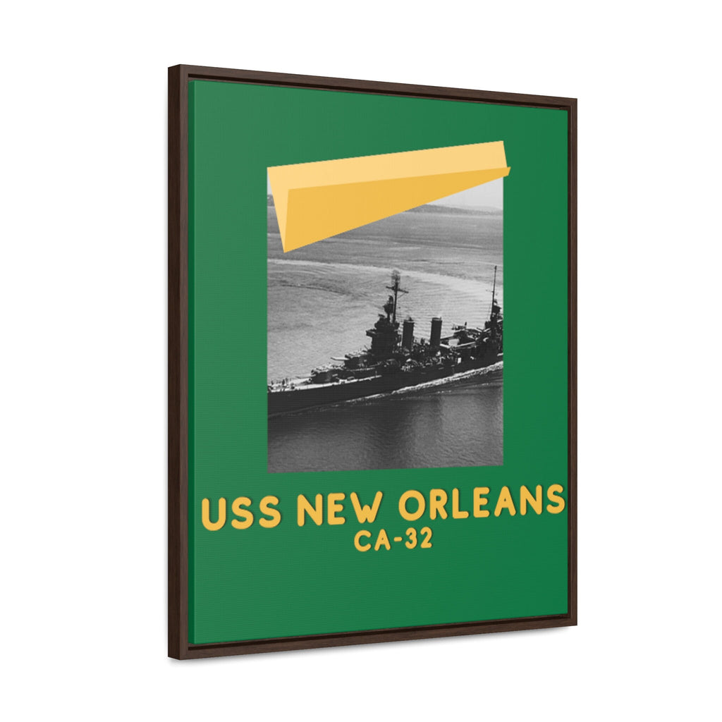 USS New Orleans CA-32 United States Ship POD Gallery Canvas Wraps, Vertical Frame