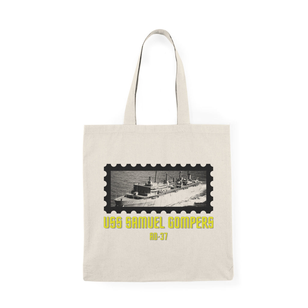 USS Samuel Gompers AD-37 United States Ship POD Natural Tote Bag