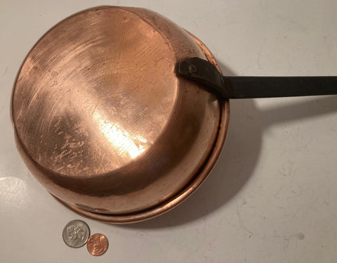 Vintage Metal Copper Pan, Pot, Nice Quality, 20" Long and 7 1/2"" Pan Size, Hanging Display, Cooking, Baking, Home Decor, Hanging