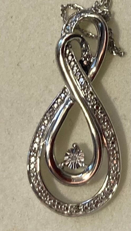 Vintage Sterling Silver Necklace, Kay Jewelers, Nice Design