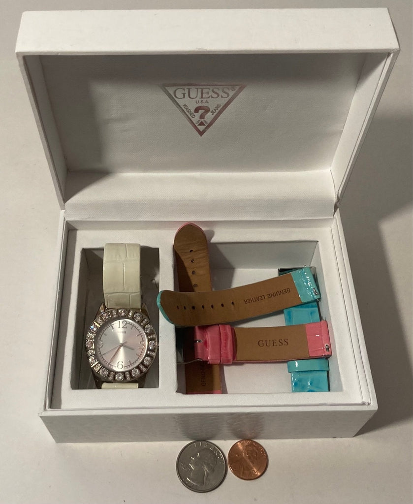 Vintage Guess Wrist Watch, in Original Case, Fashion, Time, Clock, Clothing Accessory, Quality, Nice, In Box