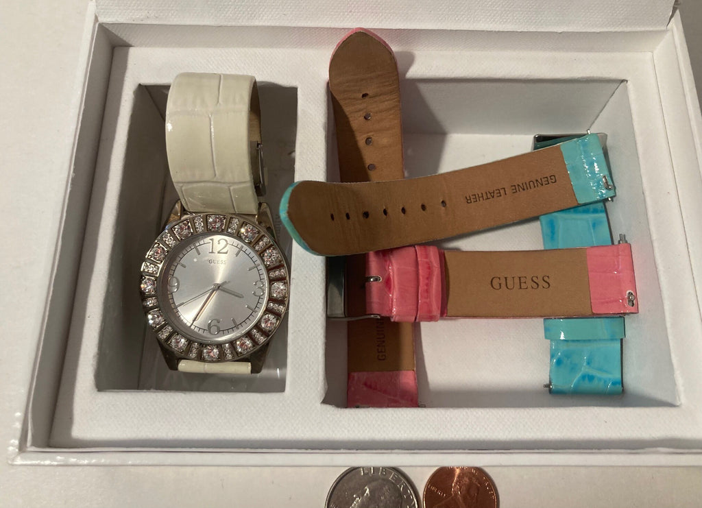 Vintage Guess Wrist Watch, in Original Case, Fashion, Time, Clock, Clothing Accessory, Quality, Nice, In Box