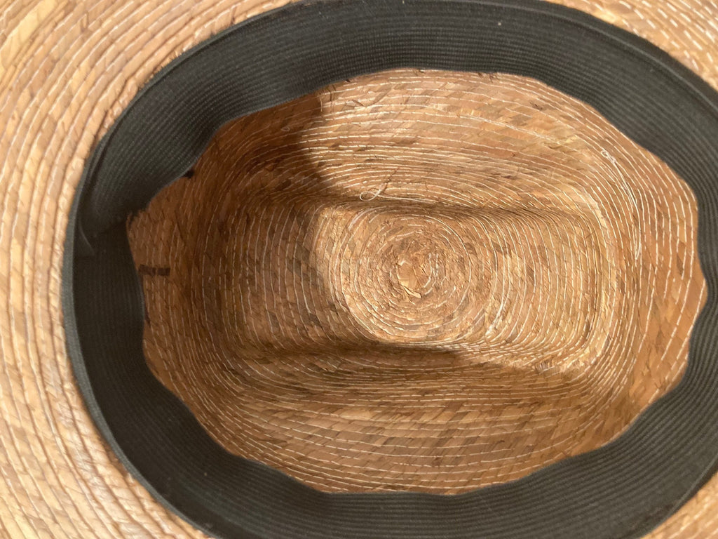 Vintage Cowboy Hat, Straw Hat, Size L, Self Conforming, Nice Band, Quality, Cowboy, Western Wear, Rancher, Sun Shade, Very Nice Hat