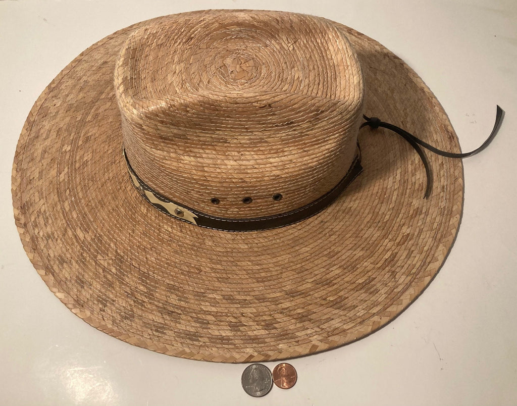 Vintage Cowboy Hat, Straw Hat, Size L, Self Conforming, Nice Band, Quality, Cowboy, Western Wear, Rancher, Sun Shade, Very Nice Hat