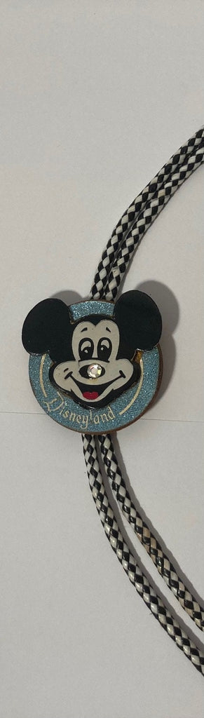 Vintage Metal Bolo Tie, Nice Mickey Mouse Design, Walt Disney Productions, Nice Western Design, 2" x 2", Quality, Heavy Duty, Country