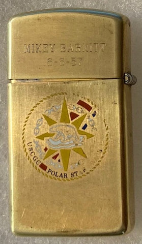 Vintage Metal Zippo Lighter, USCGC Polar Star, WAGB-10, Command Lighter