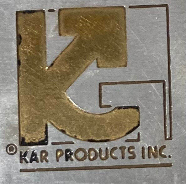 Vintage Metal Zippo, KAR Products Inc, Nice Design, Zippo, Made in USA