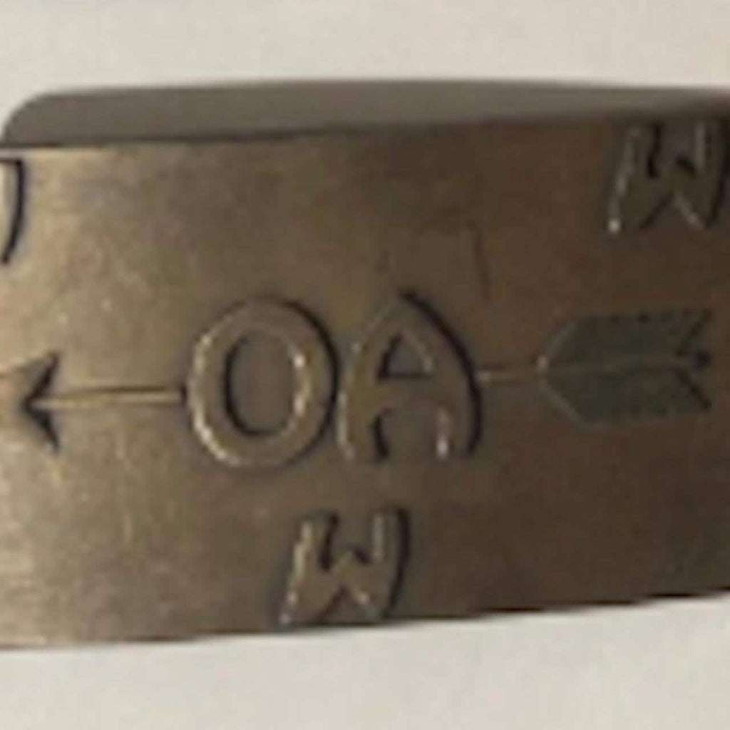 Vintage Alphabetic Belt Buckle Rectangular